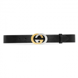 Gucci Leather Belt With Interlocking G Buckle - BPR006
