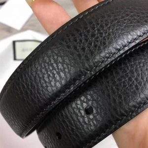 Gucci Leather Belt With Interlocking G Buckle - BPR006