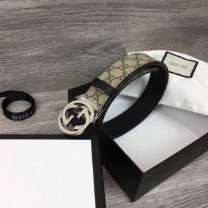 Gucci GG Supreme Belt With G Buckle - BPR007