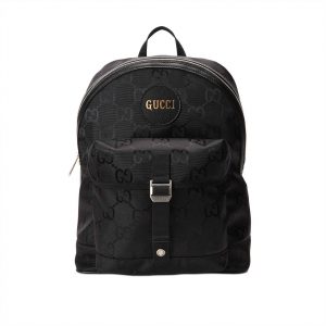 Gucci Off The Gird Backpack Black GG Nylon - GBB002