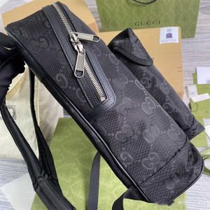 Gucci Off The Gird Backpack Black GG Nylon - GBB002