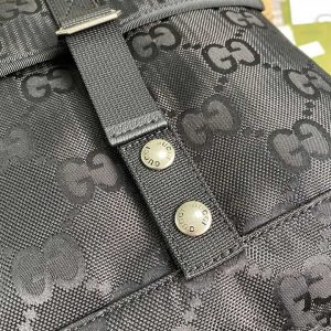 Gucci Off The Gird Backpack Black GG Nylon - GBB002