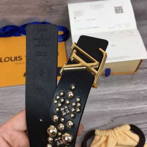 Louis Vuitton Calf Leather LV Iconic 35MM Belt - LBP006