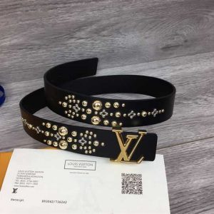 Louis Vuitton Calf Leather LV Iconic 35MM Belt - LBP006