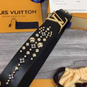 Louis Vuitton Calf Leather LV Iconic 35MM Belt - LBP006