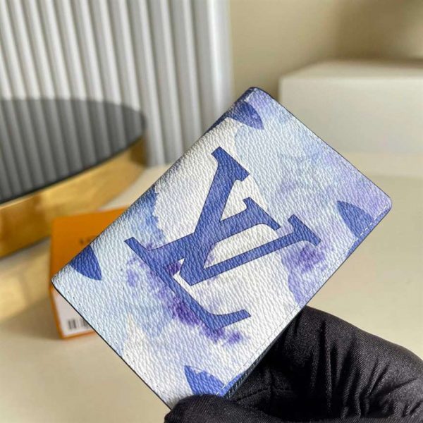 Louis Vuitton Pocket Organizer Monogram Watercolor Blue Coated Canvas - WPR001