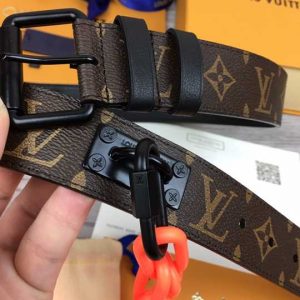 Louis Vuitton Signature Belt Monogram Chains 35MM Canvas - LBP009