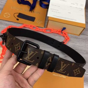 Louis Vuitton Signature Belt Monogram Chains 35MM Canvas - LBP009