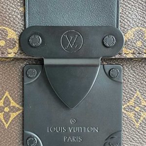 Louis Vuitton S Lock Messenger Bag Monogram Macassar Coated Canvas - DB05