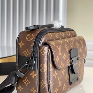 Louis Vuitton S Lock Messenger Bag Monogram Macassar Coated Canvas - DB05