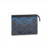 Louis Vuitton Pochette Voyage MM Damier Graphite Canvas In Blue - PB04