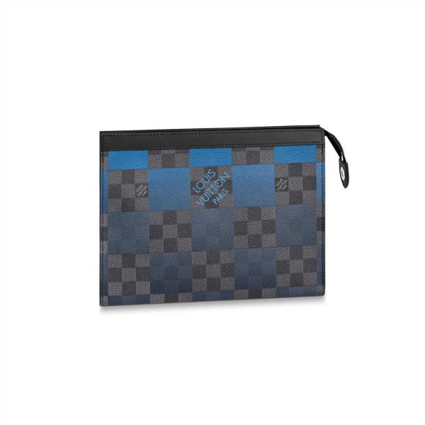 Louis Vuitton Pochette Voyage MM Damier Graphite Canvas In Blue - PB04