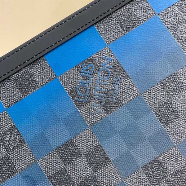 Louis Vuitton Pochette Voyage MM Damier Graphite Canvas In Blue - PB04