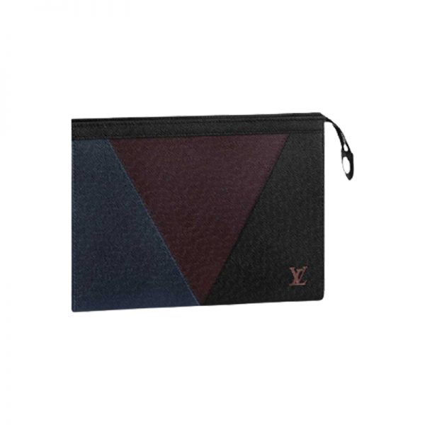 Louis Vuitton Pochette Voyage Mm Taiga Leather LP21