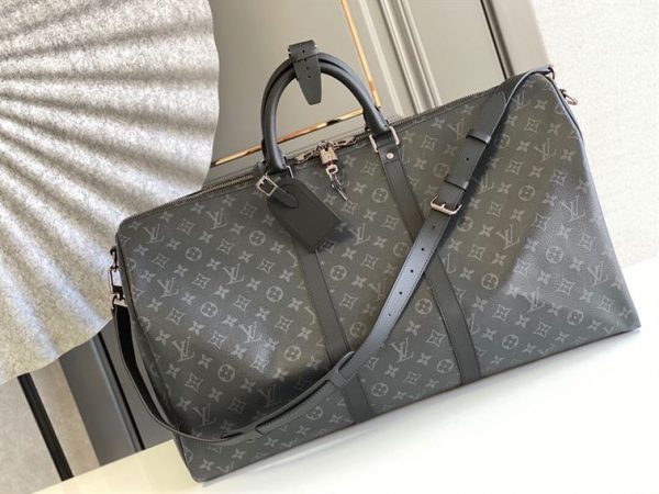 Louis Vuitton Monogram Eclipse Keepall Bandouliere - LDB082