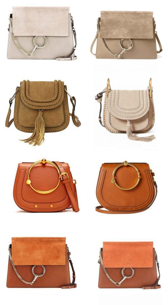 Models of Chloé handbags