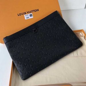 Louis Vuitton Discovery Pochette Monogram Shadow Leather LP51