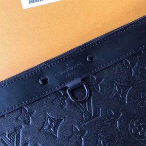 Louis Vuitton Discovery Pochette Monogram Shadow Leather LP51