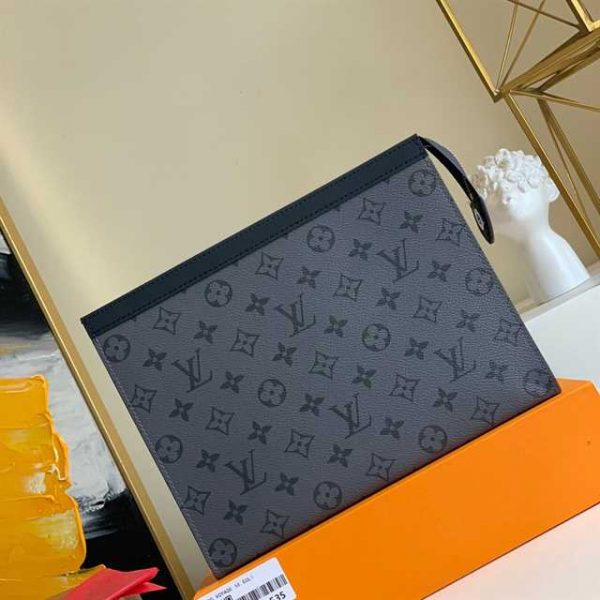 Louis Vuitton Pochette Voyage Mm Monogram Eclipse Canvas LP56