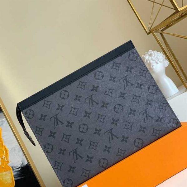 Louis Vuitton Pochette Voyage Mm Monogram Eclipse Canvas LP56