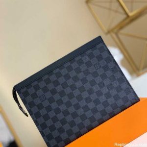 Louis Vuitton Pochette Voyage Mm Monogram Eclipse LP54