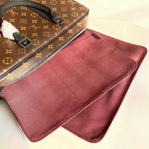 Louis Vuitton Porte-Documents Voyage Monogram Macassar Canvas LDB061