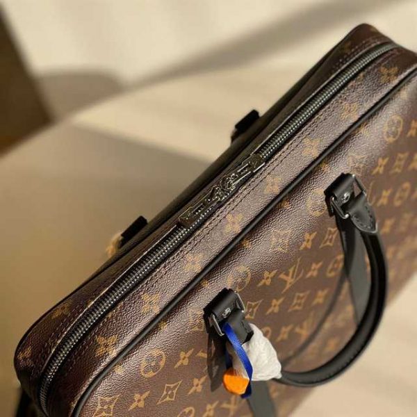 Louis Vuitton Porte-Documents Voyage Monogram Macassar Canvas LDB061