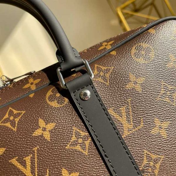 Louis Vuitton Porte-Documents Voyage Monogram Macassar Canvas LDB061