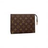 Louis Vuitton Toiletry Pouch 19 Monogram Canvas In Brown LP48