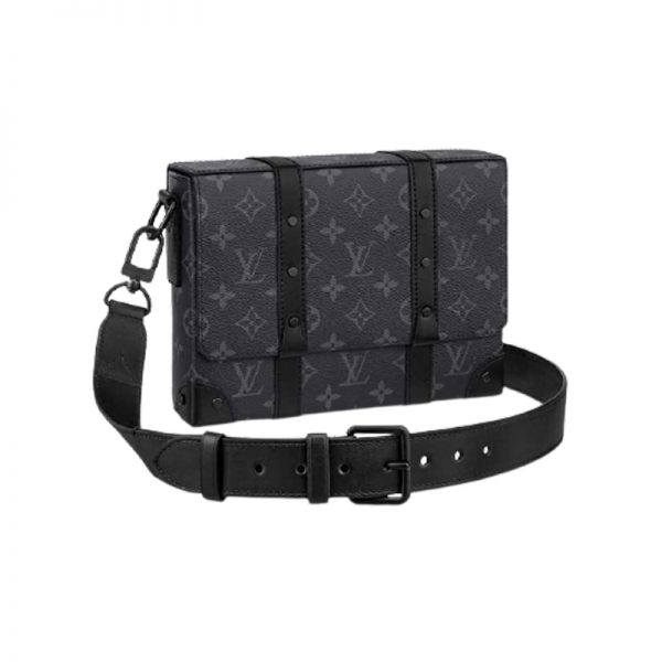 Louis Vuitton Trunk Messenger Monogram Eclipse Coated Canvas LMB014