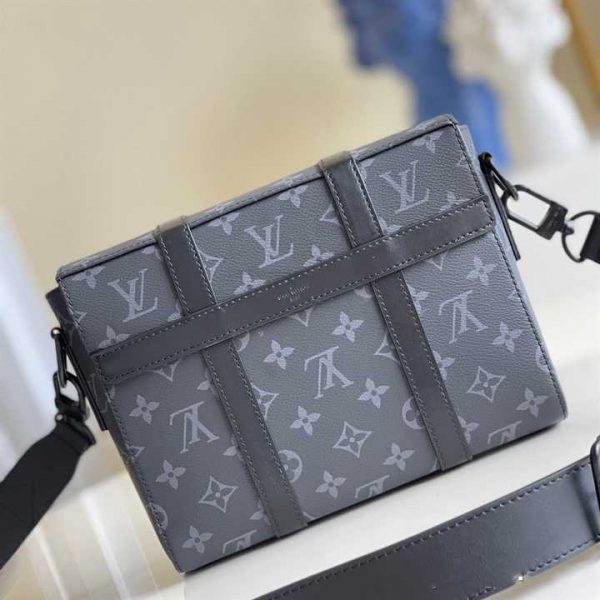 Louis Vuitton Trunk Messenger Monogram Eclipse Coated Canvas LMB014