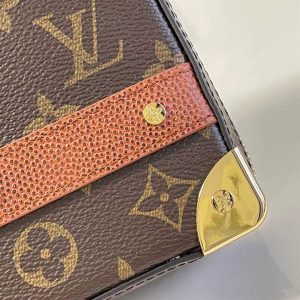 Louis Vuitton NBA Handle Trunk Monogram Coated Canvas Textile Lining In Brown - LMB009