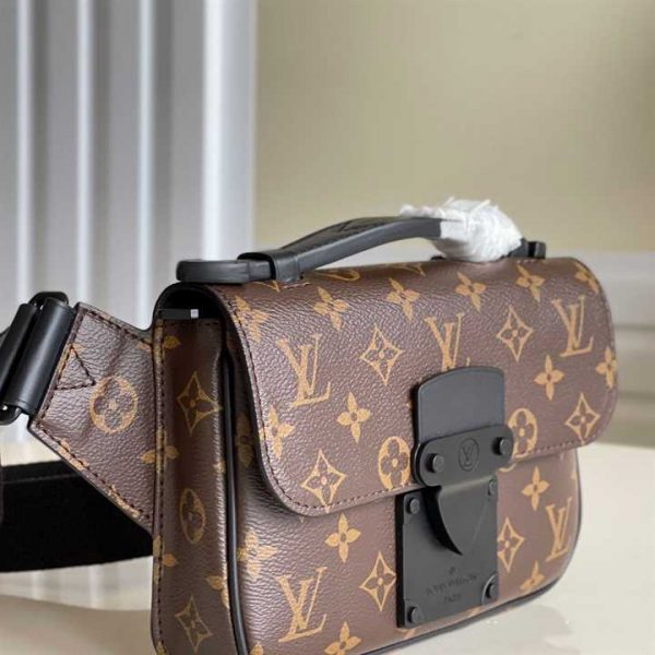 M45807 Louis Vuitton Monogram S Lock Sling Bag LMB068