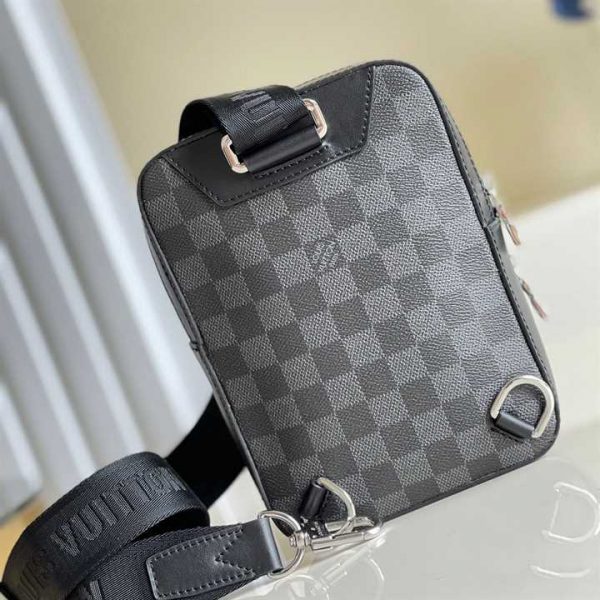 Louis Vuitton Amazone Slingbag Gray Damier Graphite 3D Coated Canvas LMB013