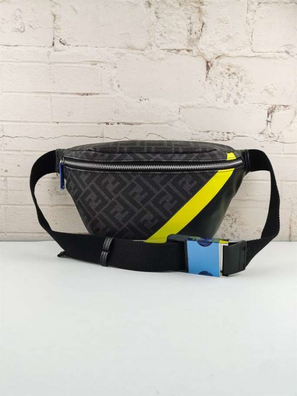 Fendi Gray Fabric Belt Bag - FPD27