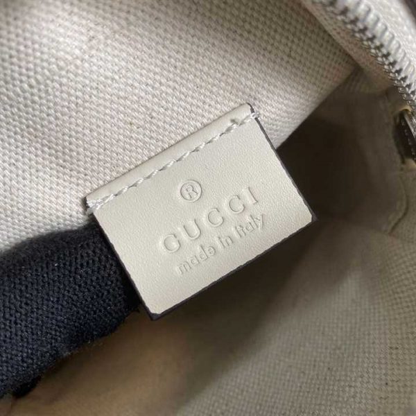 Gg Embossed Mini Bag In White Leather GMB016