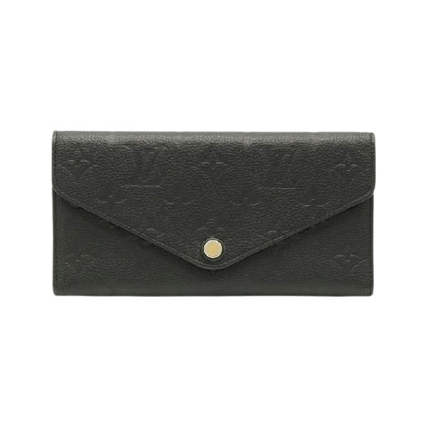 "Louis Vuitton Noir Josephine Monogram Wallet - WPR074"