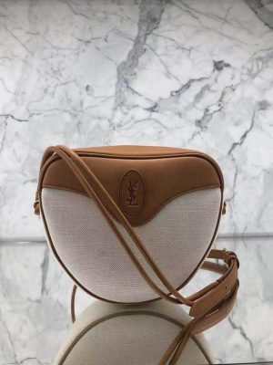 Monogramme Cœur Bag In Canvas And Vintage Leather - YPS15