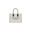 Rive Gauche Tote Bag In Linen And Leather - YPS16