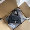 Women'S Hourglass Small Handbag In Black - BHB09