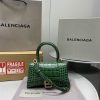 Women'S Hourglass Small Handbag In Forest Green - BHB12