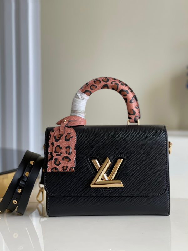 Louis Vuitton Twist MM Epi Leathers In Black - LHB483