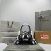 Women'S Sneakerhead Small Handbag In Black/White - BHB15