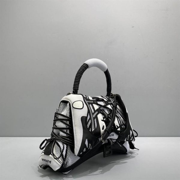 Women'S Sneakerhead Small Handbag In Black/White - BHB15