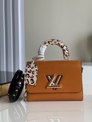 Louis Vuitton Twist MM Epi Leathers In Gold Cipango - LHB484