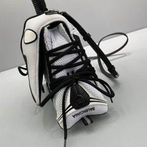 Women'S Sneakerhead Small Handbag In Black/White - BHB15