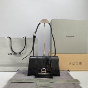 Women'S Hourglass Multibelt Handbag In Black - BHB10