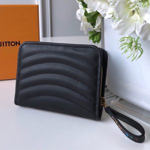 Louis Vuitton New Wave Zipped Compact Wallet Black - WPR106