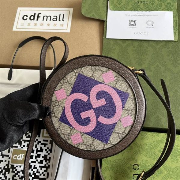 Round shoulder bag with Double G - GHB165