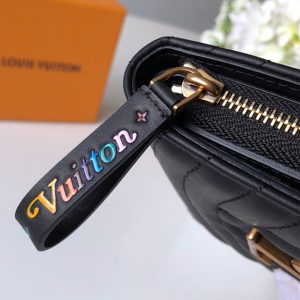 Louis Vuitton New Wave Zipped Compact Wallet Black - WPR106